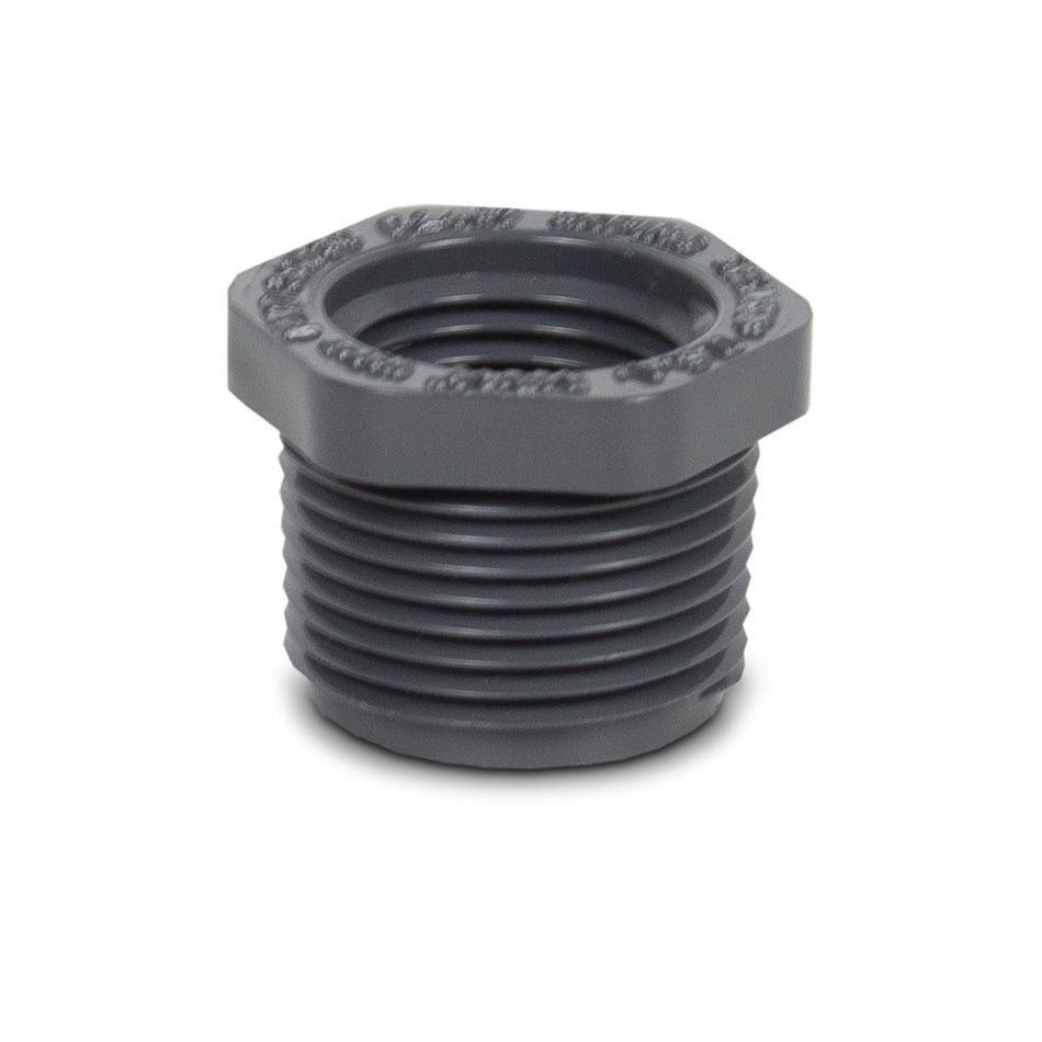 4" SS Housing PVC End Plug 1/2" & 3/4" FNPT - Parts - Crystal Quest Water Filters